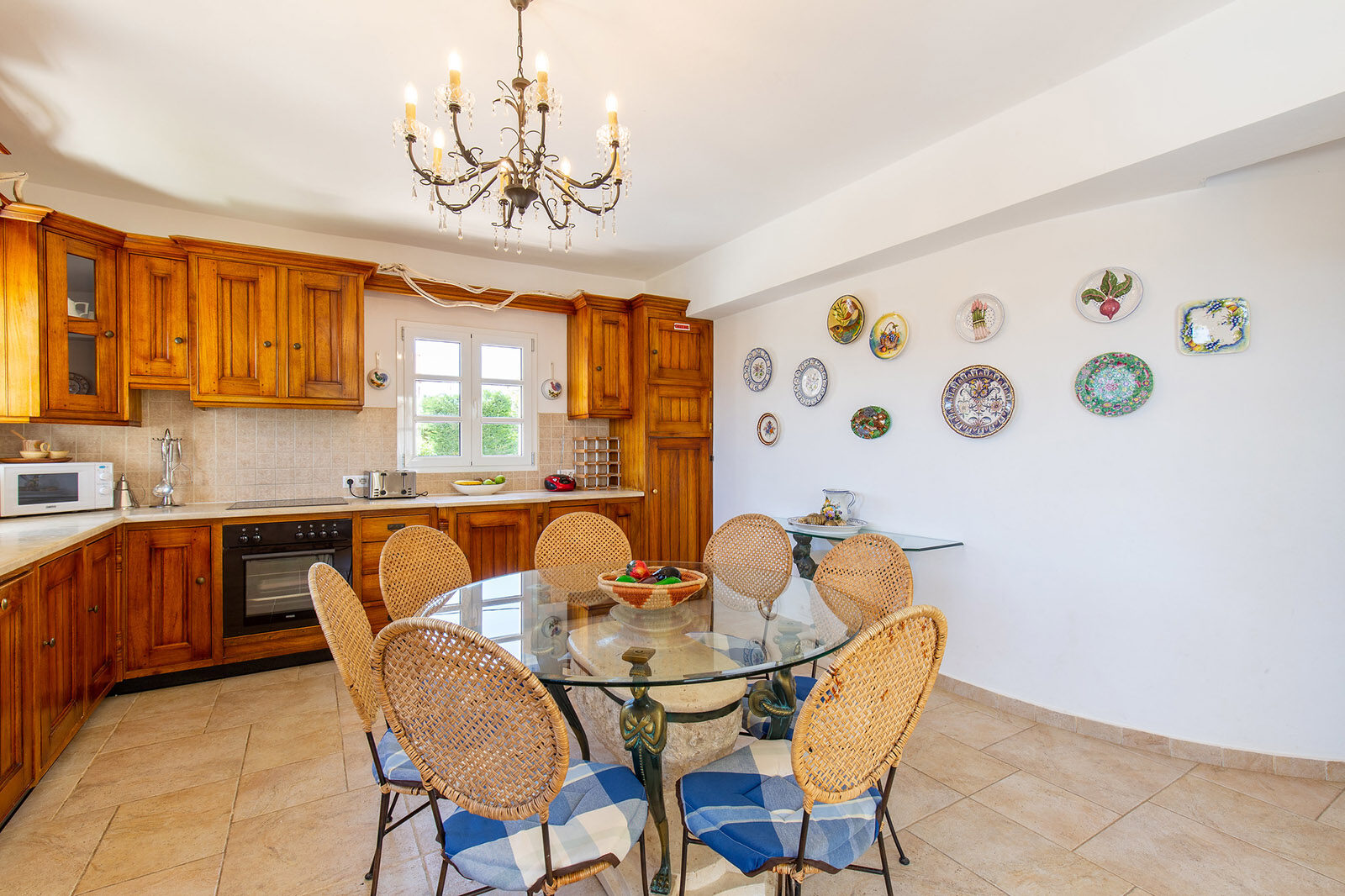kitchen Kitchen at the luxury Villa Loukia in Kefalonia