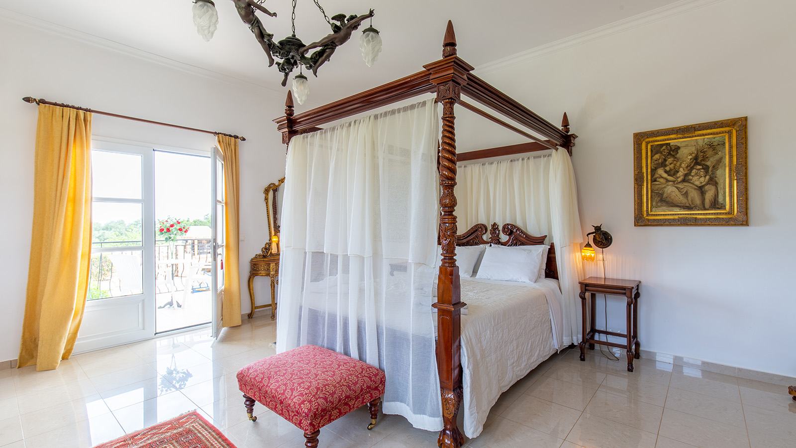 bedroom at Villa Loukia, Kefalonia