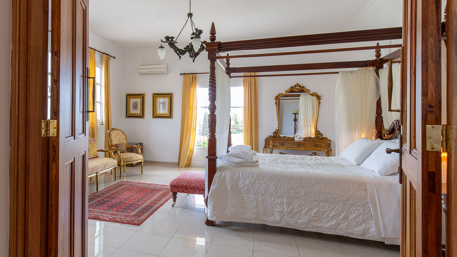 master bedroom at Villa Loukia, Kefalonia