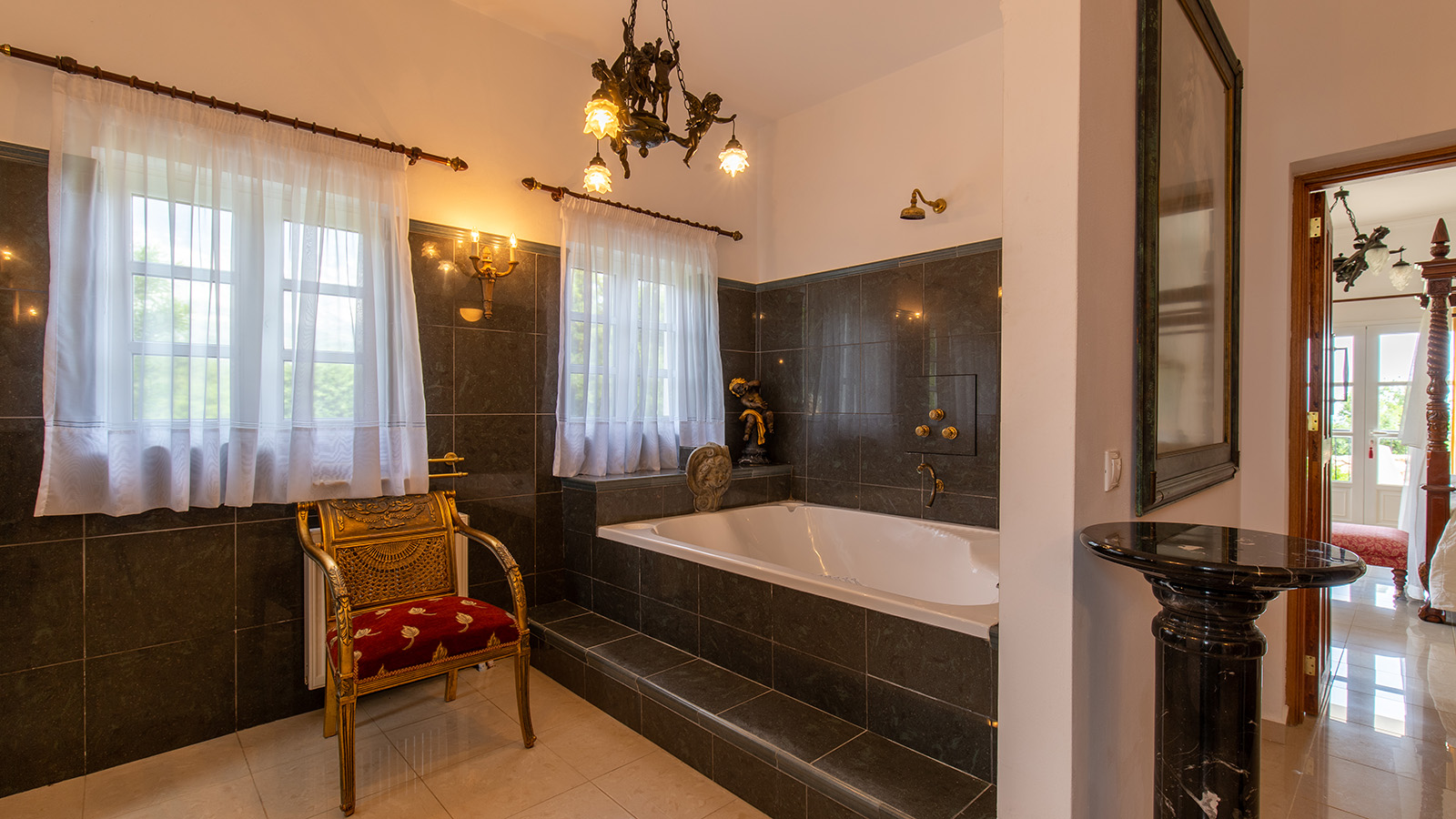 bathroom at Villa Loukia, Kefalonia