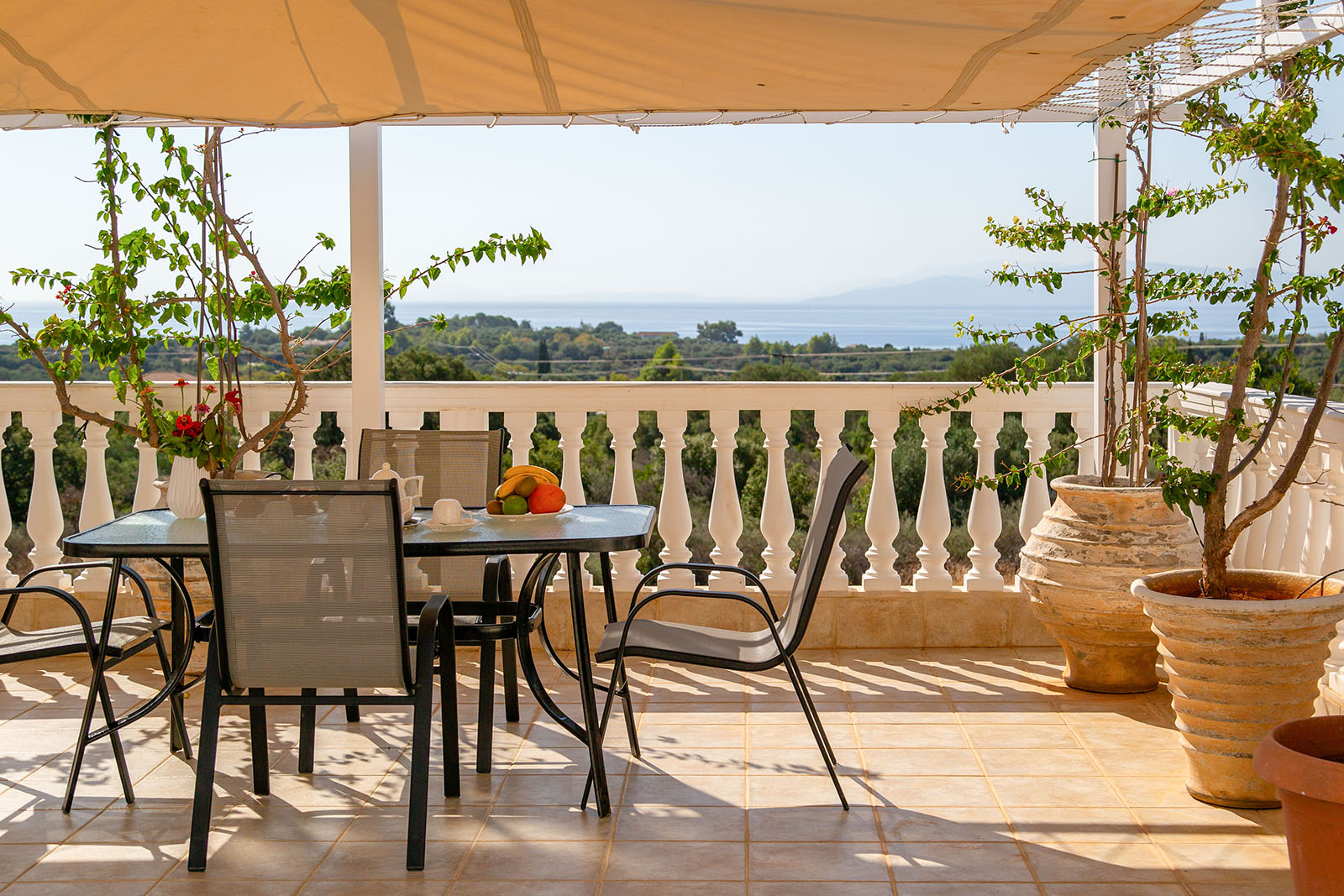 villa-loukia-terrace Sea view from the terrace at Villa Loukia, Kefalonia
