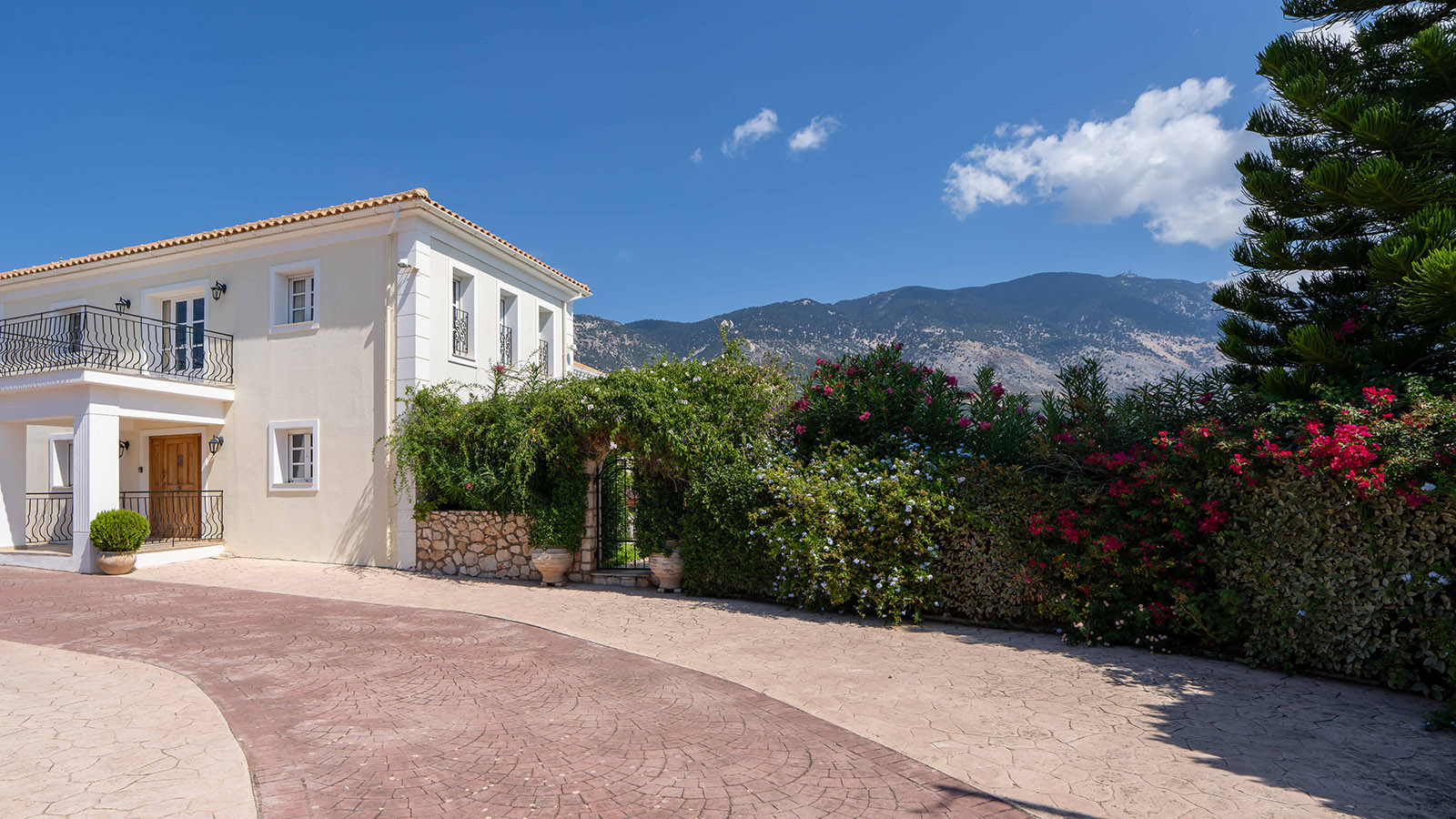 Outside at Villa Loukia, Kefalonia, Greece