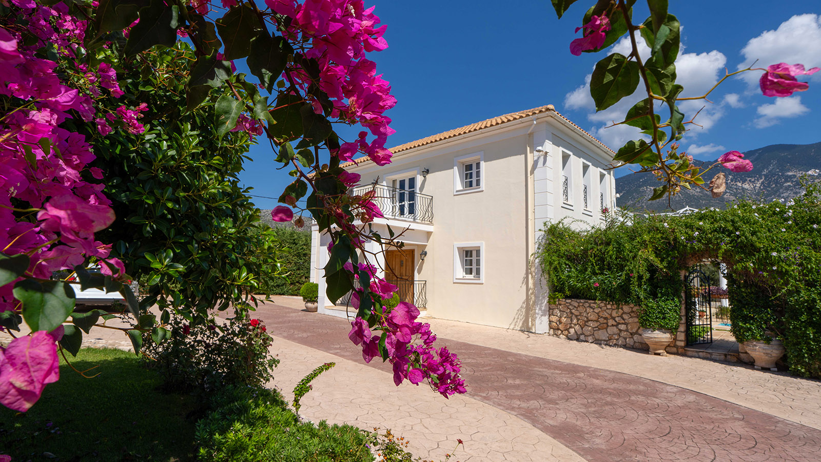 Outside at Villa Loukia, Kefalonia, Greece