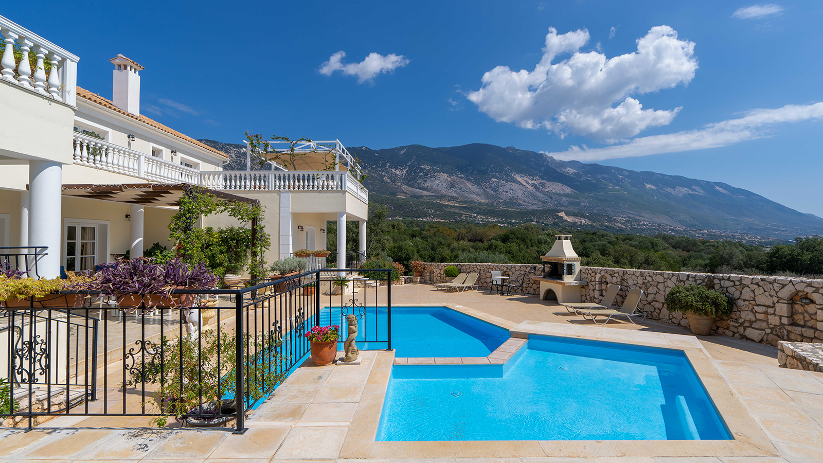 Outside at Villa Loukia, Kefalonia, Greece